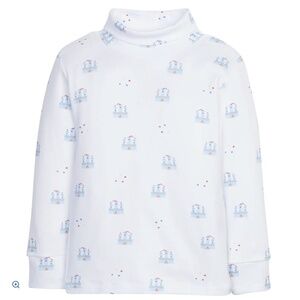 Little English Printed Turtleneck in Forts - Size 5